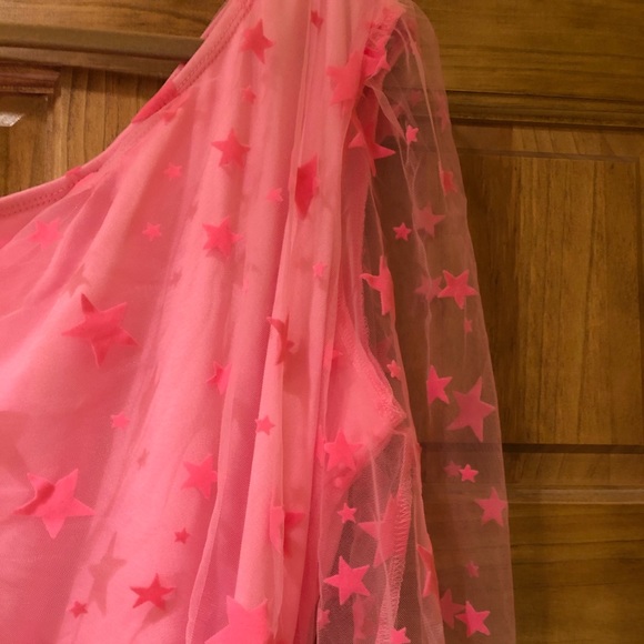 SHEIN One-Shoulder Pink Star Dress - Picture 5 of 9